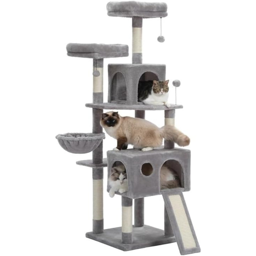 Cat Tree House Plush Condo Scratching Posts for Cat Kitten Climbing Tree Toy Activity