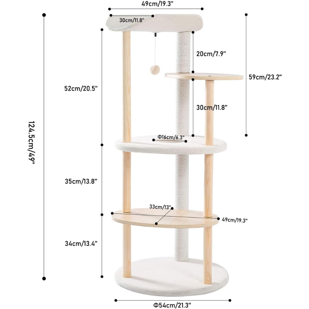 Cat Tree House Plush Condo Scratching Posts for Cat Kitten Climbing Tree Toy Activity