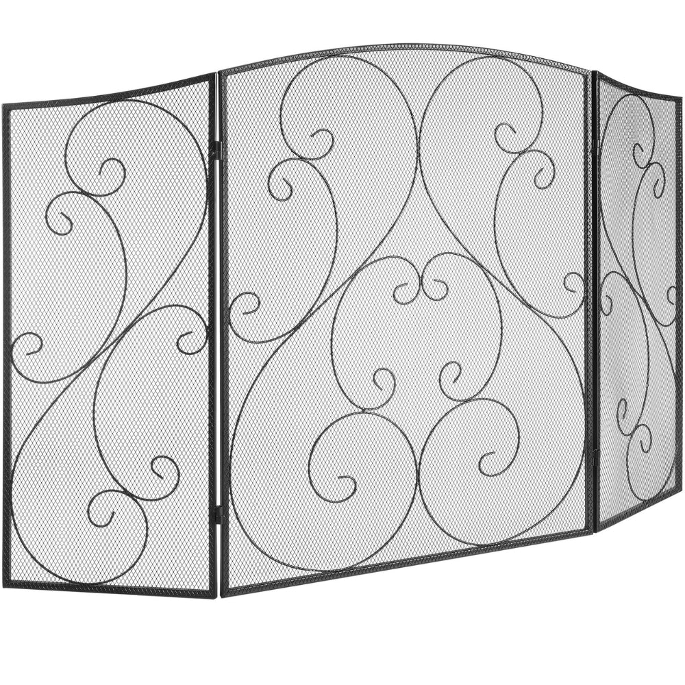 Fireplace Screen 1 Panel with Door Iron