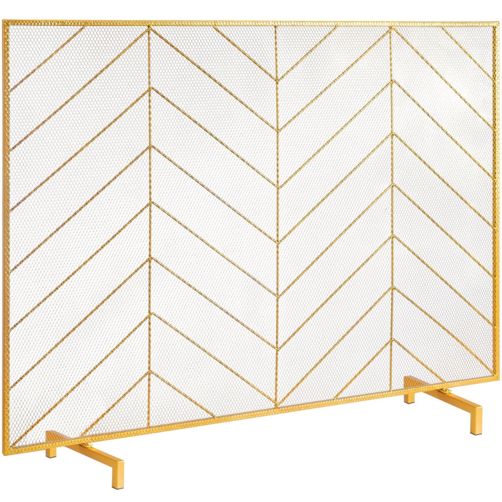 Fireplace Screen 1 Panel with Door Iron