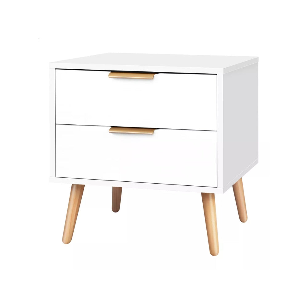 Bedside Table Nightstand Side Storage Cabinet Scandinavian