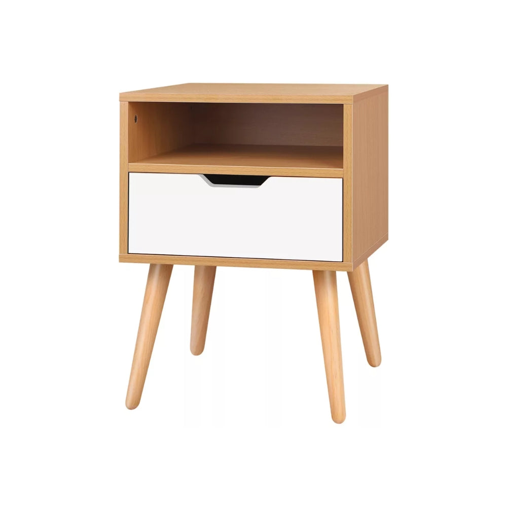 Bedside Table Nightstand Side Storage Cabinet Scandinavian