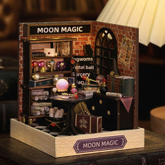 Magic Wooden Doll House Mini Kit DIY Handmade Assembly Model Building Room
