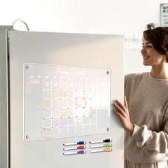 Fridge Magnet Calendar Magnetic Board Weekly Planner Reusable