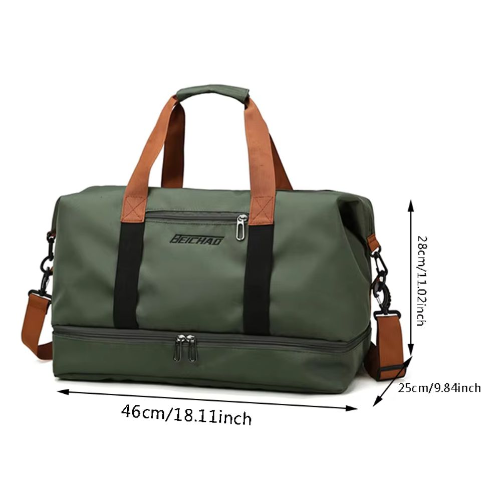 Large-Capacity Travel Bag with Dry Wet Separation for Sports, Fitness and Short Trips
