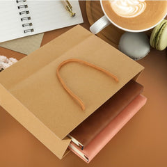 Kraft Paper Bags Gift Shopping Carry Craft Brown Bag with Handles
