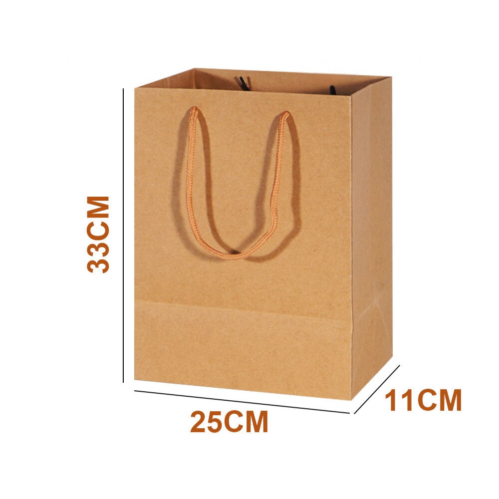 Kraft Paper Bags Gift Shopping Carry Craft Brown Bag with Handles