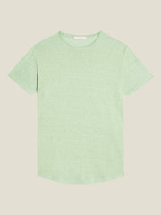 Men's T Shirts Light Green Color Short Sleeve Soft Crew Neck