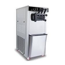 Electric Soft Ice Cream Machine Commercial Kitchen Appliances Three Flavors Big Output 220V 110V - Chic Cart 