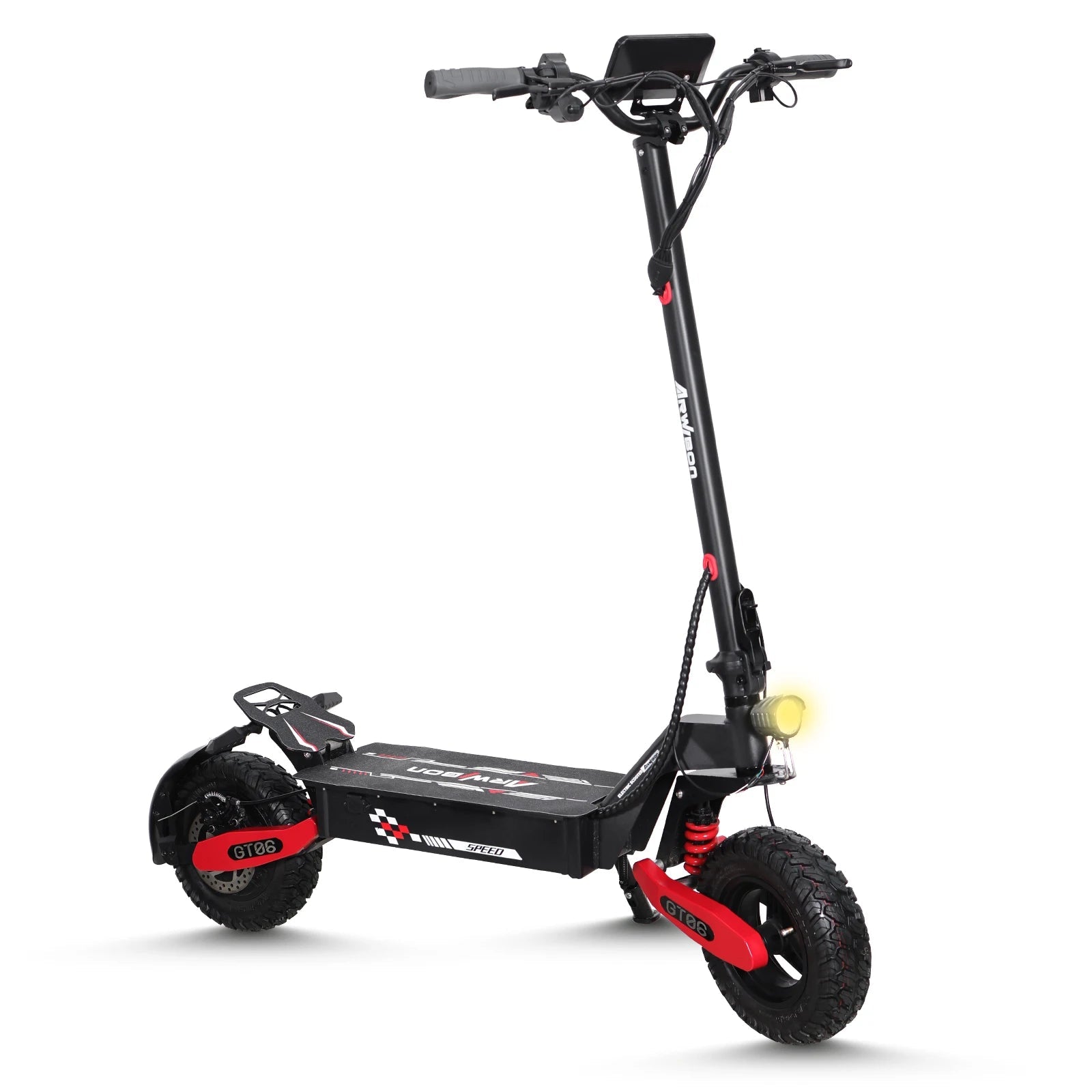 New electric scooter 1200w motor fast 50km/h 48v battery long range 65km LED display 11 inch adult off - road electric scooter - Chic Cart