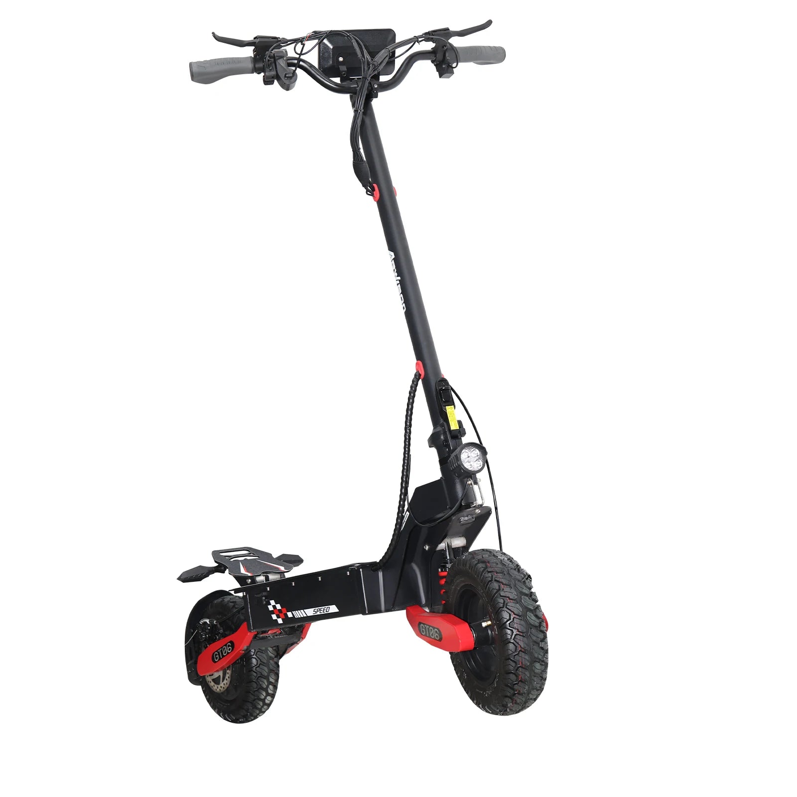 New electric scooter 1200w motor fast 50km/h 48v battery long range 65km LED display 11 inch adult off - road electric scooter - Chic Cart