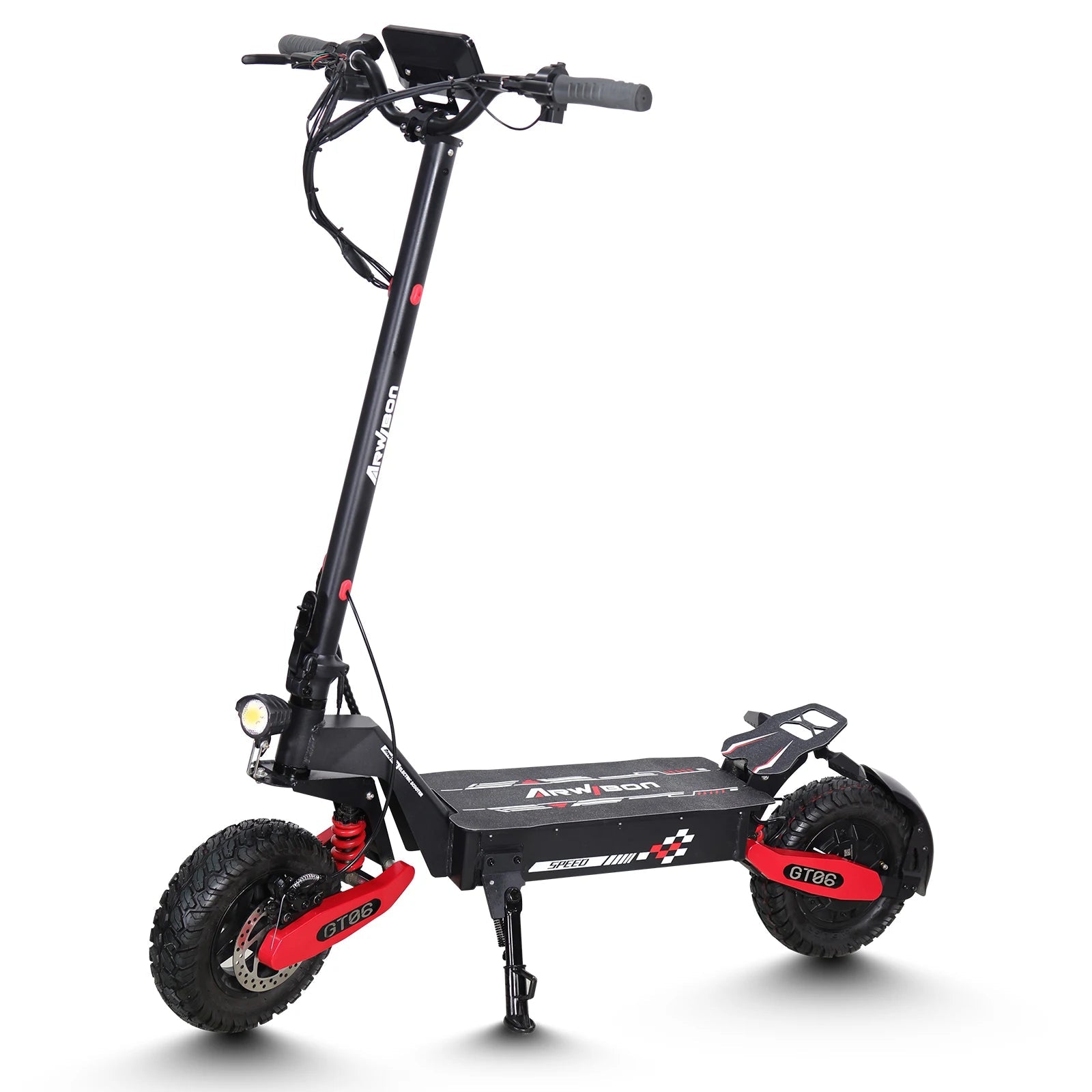 New electric scooter 1200w motor fast 50km/h 48v battery long range 65km LED display 11 inch adult off - road electric scooter - Chic Cart