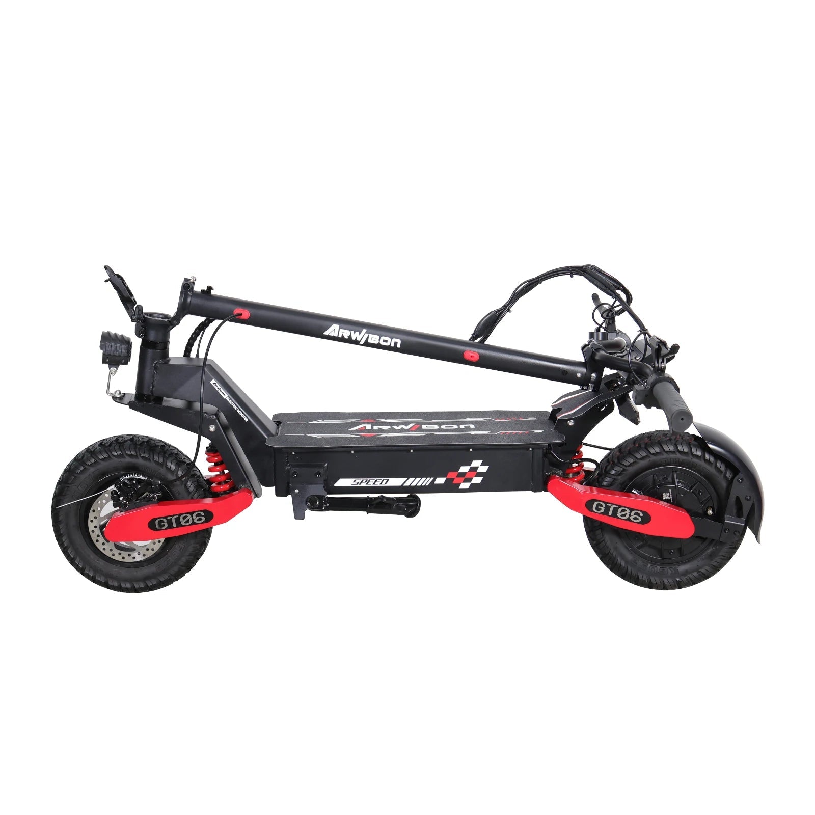 New electric scooter 1200w motor fast 50km/h 48v battery long range 65km LED display 11 inch adult off - road electric scooter - Chic Cart