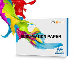 HTVRONT 150 Sheets A4（US）8.5 x 11 inches Sublimation Paper Heat Transfer Paper for Inkjet Printer T-shirt Clothes Printing 120g - Chic Cart