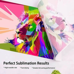 HTVRONT 150 Sheets A4（US）8.5 x 11 inches Sublimation Paper Heat Transfer Paper for Inkjet Printer T-shirt Clothes Printing 120g - Chic Cart