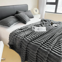 Versatile Thick Striped Multifunctional Blanket - Chic Cart