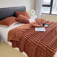 Versatile Thick Striped Multifunctional Blanket - Chic Cart