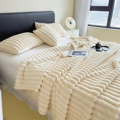 Versatile Thick Striped Multifunctional Blanket - Chic Cart