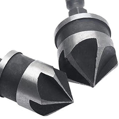 STONEGO Countersink Drill Bit - 12mm, 16mm, 19mm Diameters, 1/4" Hex Shank, 90° Chamfer Tool for Woodworking - Chic Cart