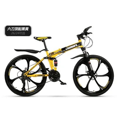 JOYLOVE Off - road Mountain Bike Variable Speed Dual Shock Absorber Scooter Bike Folding Mountain Bike Bicycle Bicycle - Chic Cart