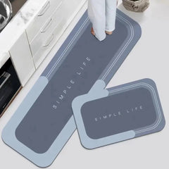 2Pcs Kitchen Floor Mats Waterproof Non - slip Dirt - resistant Foot Mats Household Mats Entry Door Door Mats Carpet Long Strips - Chic Cart