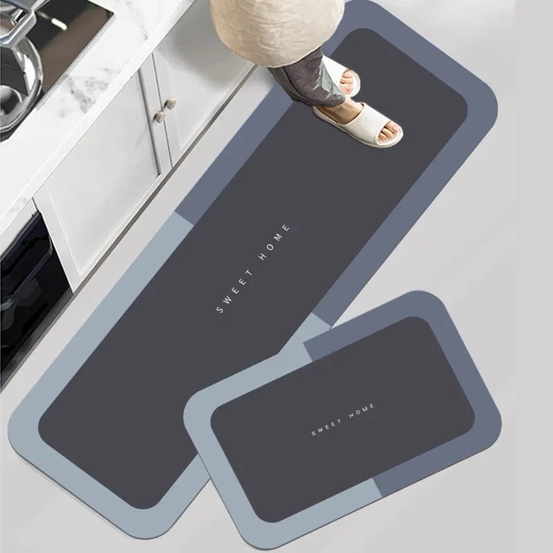 2Pcs Kitchen Floor Mats Waterproof Non - slip Dirt - resistant Foot Mats Household Mats Entry Door Door Mats Carpet Long Strips - Chic Cart