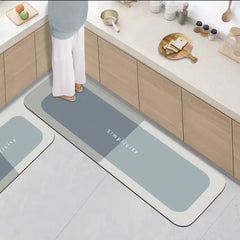2Pcs Kitchen Floor Mats Waterproof Non - slip Dirt - resistant Foot Mats Household Mats Entry Door Door Mats Carpet Long Strips - Chic Cart