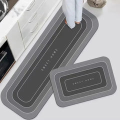 2Pcs Kitchen Floor Mats Waterproof Non - slip Dirt - resistant Foot Mats Household Mats Entry Door Door Mats Carpet Long Strips - Chic Cart