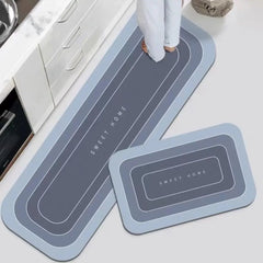 2Pcs Kitchen Floor Mats Waterproof Non - slip Dirt - resistant Foot Mats Household Mats Entry Door Door Mats Carpet Long Strips - Chic Cart