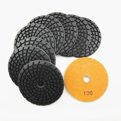 SHDIATOOL 9pcs Dia100mm Diamond Resin Bond Concrete Polishing Pads Repairing For Beton Dia 4inch Floor Renew Sanding Discs - Chic Cart