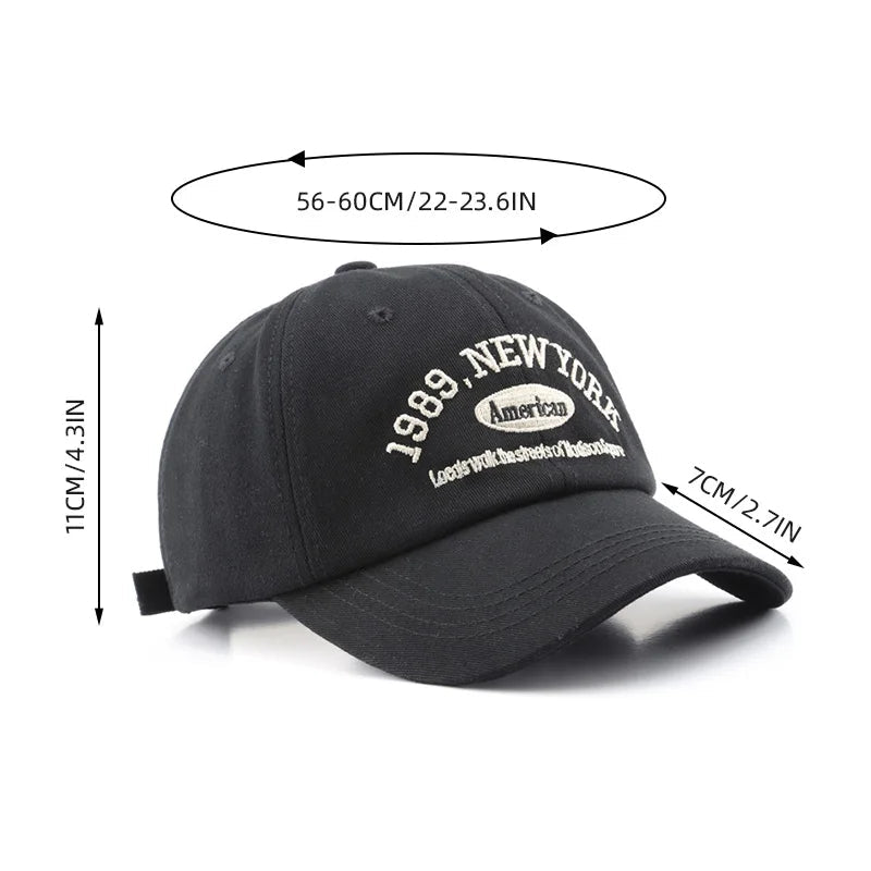 New Letters Embroidery Unisex Baseball Hats For Men Women Soft Cotton Snapback Cap Outdoor Sports Dad Trucker Hat Casquette - Chic Cart