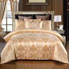 Luxury Floral Satin Duvet Set - 3 Pieces - Chic Cart