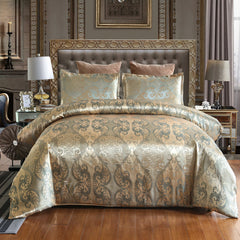 Luxury Floral Satin Duvet Set - 3 Pieces - Chic Cart