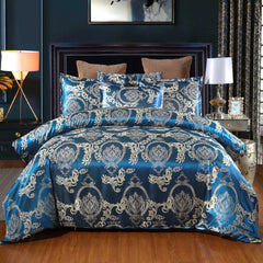 Luxury Floral Satin Duvet Set - 3 Pieces - Chic Cart