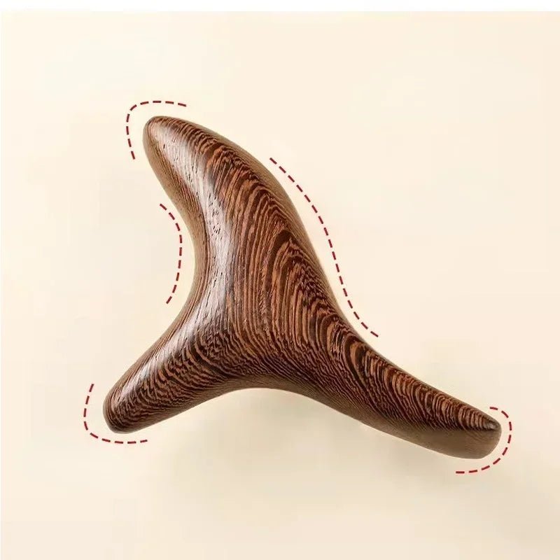 Wood Trigger Point Massage Gua Sha Tools,Professional Lymphatic Drainage Tools,Wood Therapy Massage Tools for Back Leg Hand Face - Chic Cart