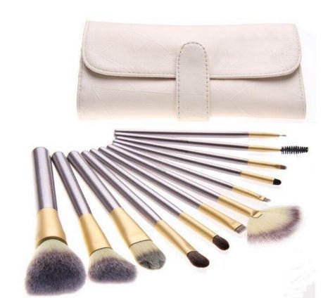 Persian Make - up Brush Suit Rice White Make Up Brush, Champagne Color Brush Handle Make - up Brush Without - Chic Cart