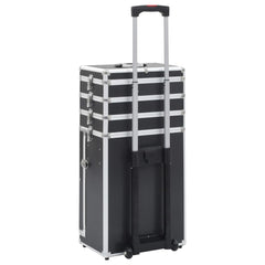 vidaXL Make - up Trolley Aluminium Black - Chic Cart