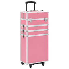 vidaXL Make - up Trolley Aluminium Black - Chic Cart
