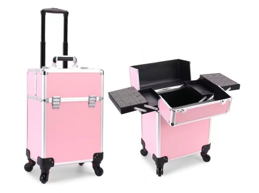 Large - capacity Make - up And Make - up Artist Trolley Storage Toolbox - Chic Cart