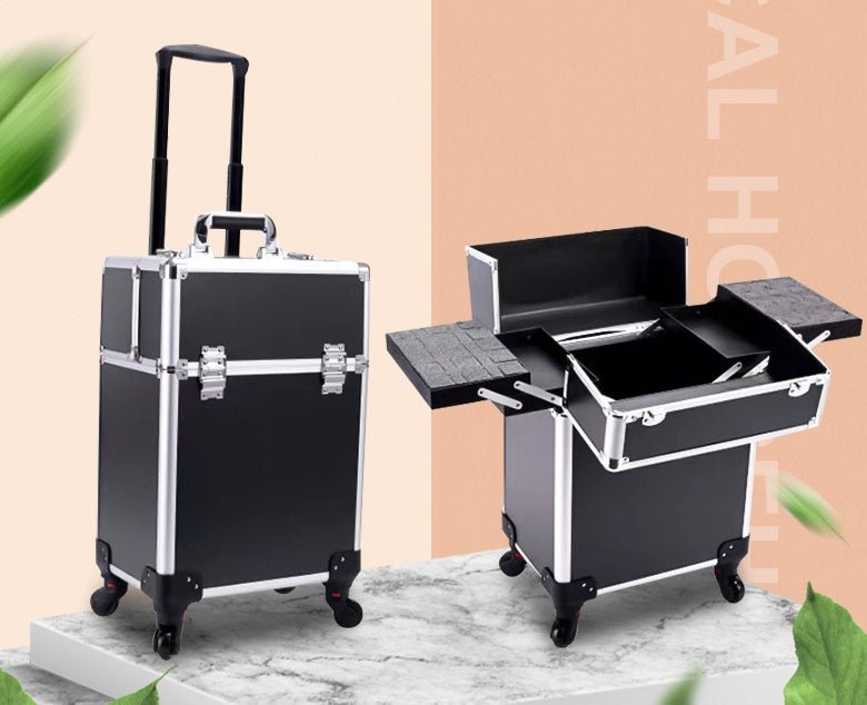 Large - capacity Make - up And Make - up Artist Trolley Storage Toolbox - Chic Cart