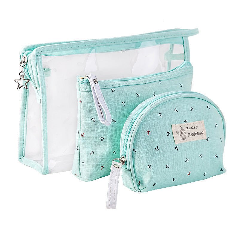 Three - piece make - up anchor bag - Chic Cart