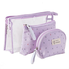 Three - piece make - up anchor bag - Chic Cart