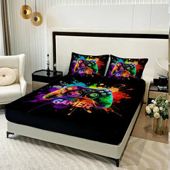 Vibrant 3PC Game Console Bedding Set - Chic Cart