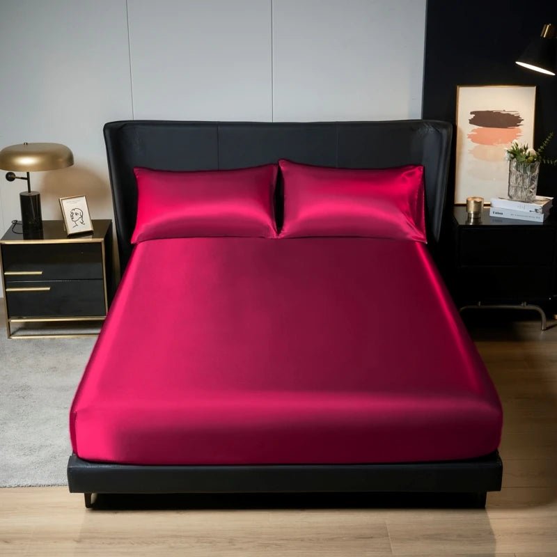 Luxurious King Satin Bedding Set - 3PC Comfort - Chic Cart