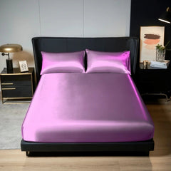 Luxurious King Satin Bedding Set - 3PC Comfort - Chic Cart