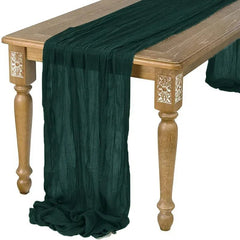Rustic Boho 90x300CM Gauze Table Runner - Chic Cart