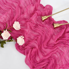 Rustic Boho 90x300CM Gauze Table Runner - Chic Cart