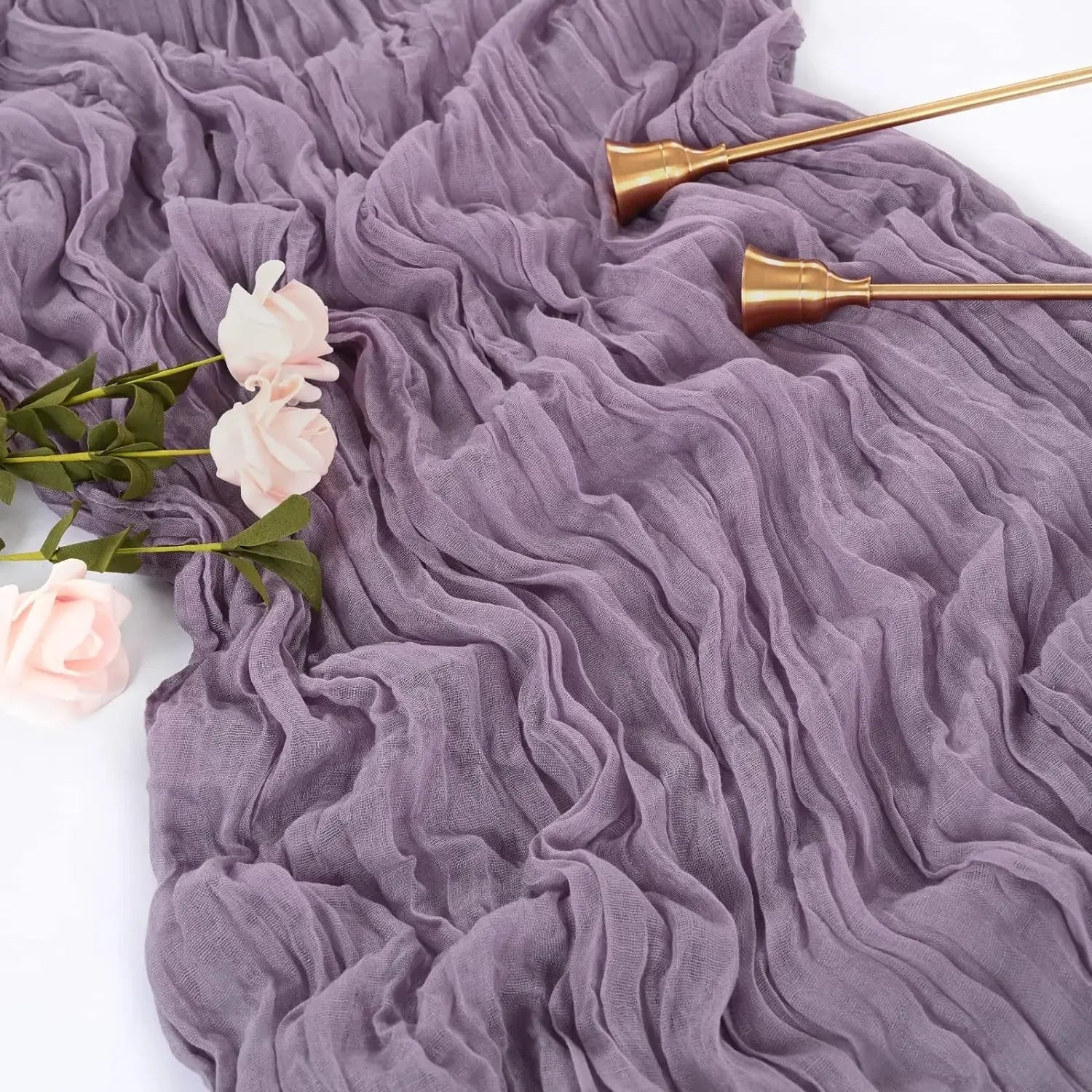 Rustic Boho 90x300CM Gauze Table Runner - Chic Cart