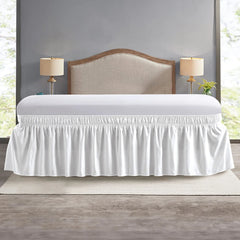 Elastic Bed Ruffle Skirt - Easy Setup & Soft Touch - Chic Cart