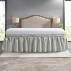 Elastic Bed Ruffle Skirt - Easy Setup & Soft Touch - Chic Cart